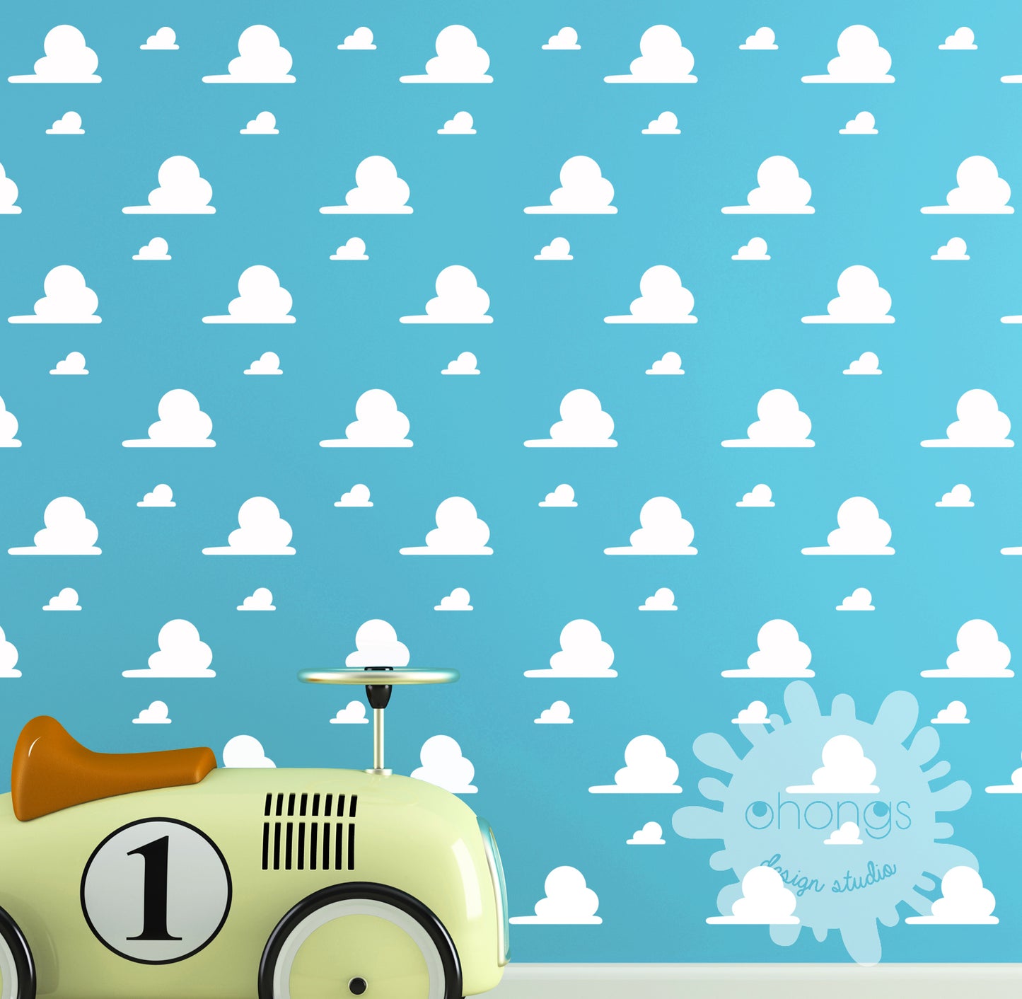 Toy Story style clouds decals