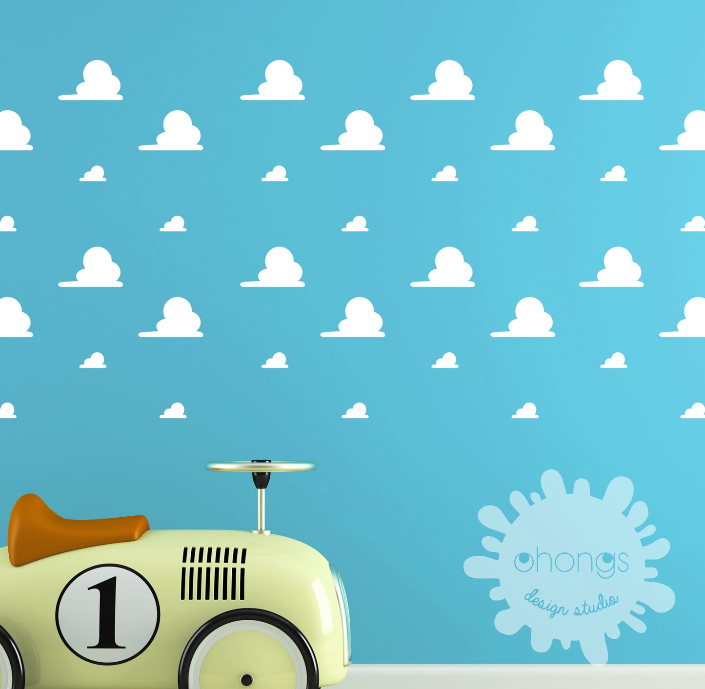 Toy Story style clouds decals